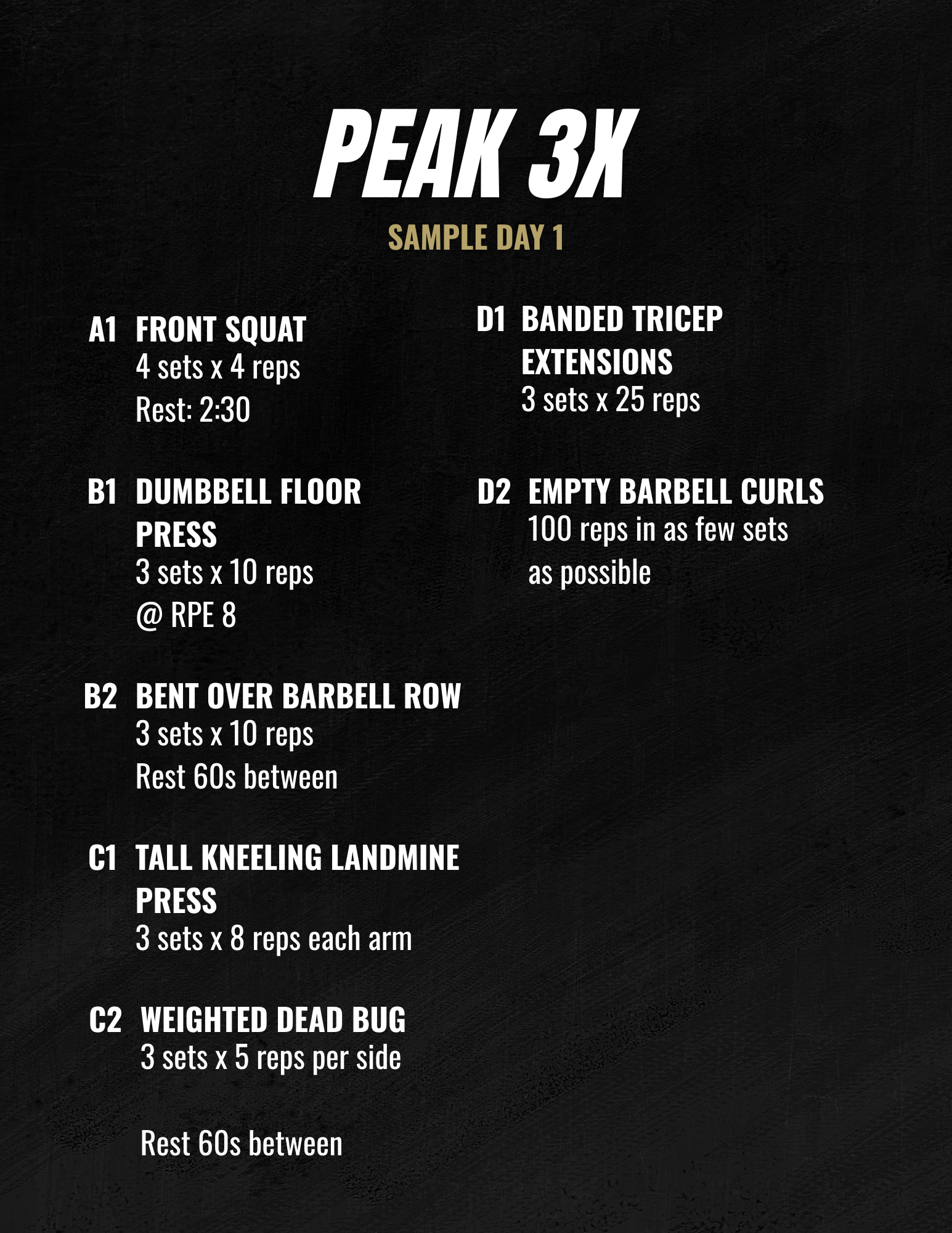 PEAK 3X sample slide 6